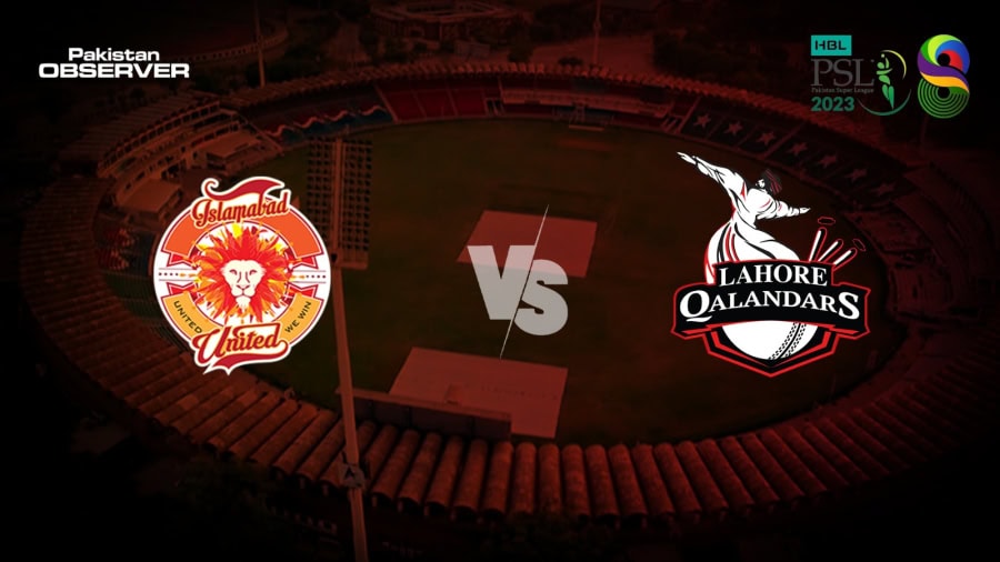 Islamabad United will take on Lahore Qalandars in PSL8 tonight