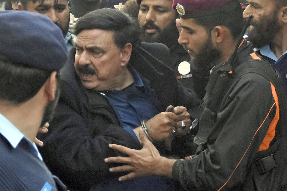 Pakistan Rashid Muler Sheikh Rashid handed over to Murree police - Pakistan Observer