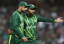 Babar Azam and Haris Rauf in discussion