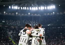 Juventus celebrate beating Torino