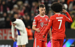 Bayern celebrate beating PSG in the champions league