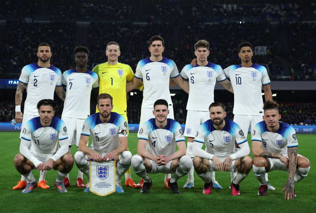 England team which faced Italy in Euros Qualifiers