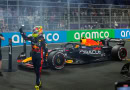 Sergio Perez after winning the Saudi Arabian GP