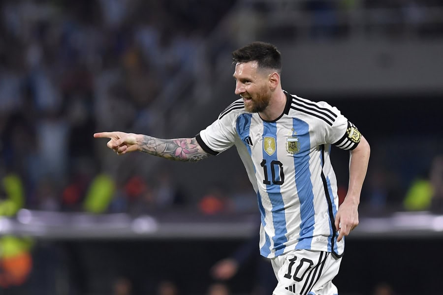 Lionel Messi has now scored more than 100 international goals for Argentina