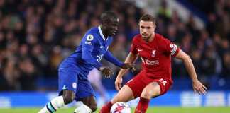 Chelsea and Liverpool in action