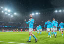 Bernardo Silva celebrates scoring for Manchester City against Bayern Munich in Champions League