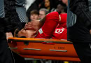 Lisandro Martinez injured himself playing for Manchester United against Sevilla in the Europa League