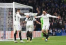 Real Madrid celebrate scoring against Chelsea in Champions League