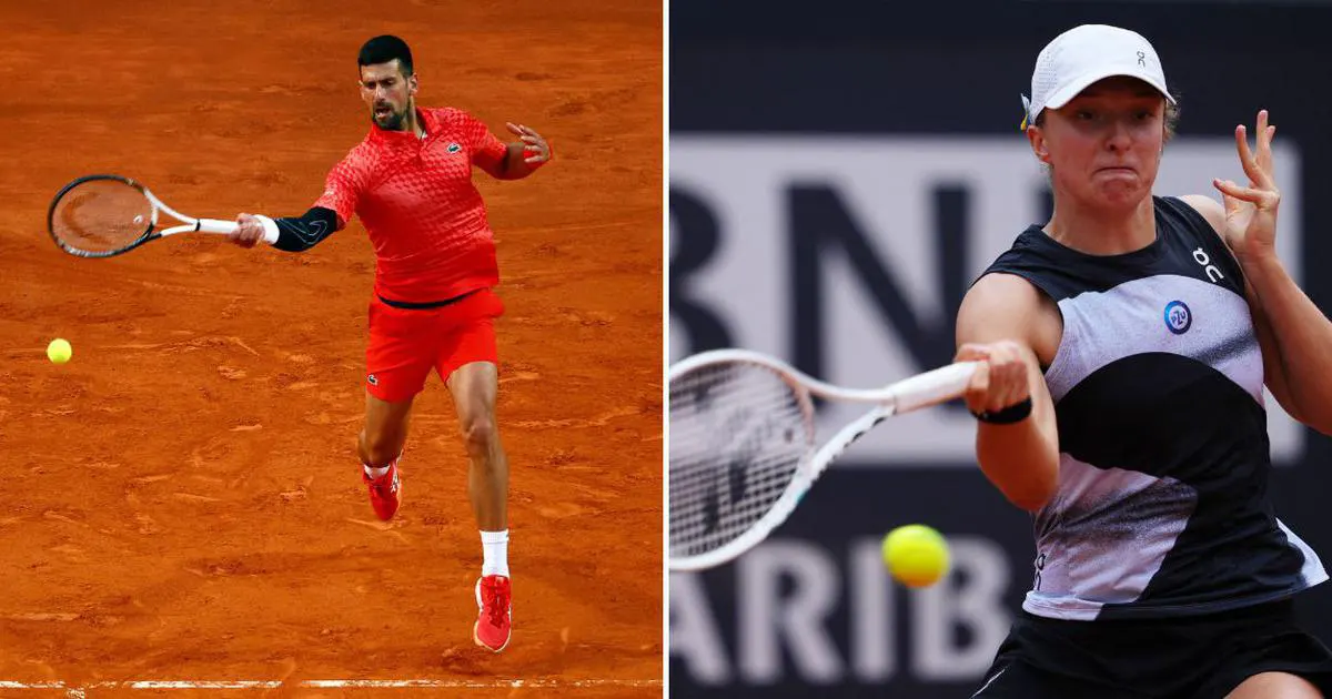 Djokovic, Swiatek into Italian Open last 16