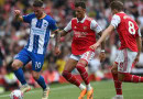 Brighton and Arsenal in action