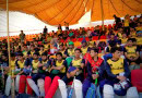 Young cricketers during Peshawar Zalmi talent hunt programme