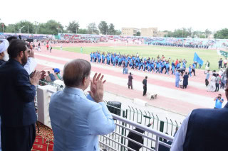 Prime Minister of Pakistan at the opening ceremony of National Games