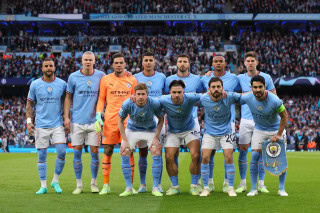 Man City team which reached the Champions League final