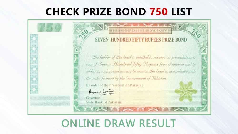 750 Prize Bond 2023 check draw results here Pakistan Observer