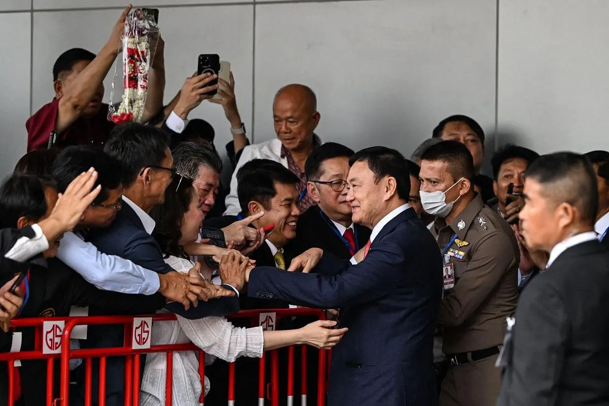 Ex-PM Thaksin Jailed On Return To Thailand After 15 Years In Exile ...