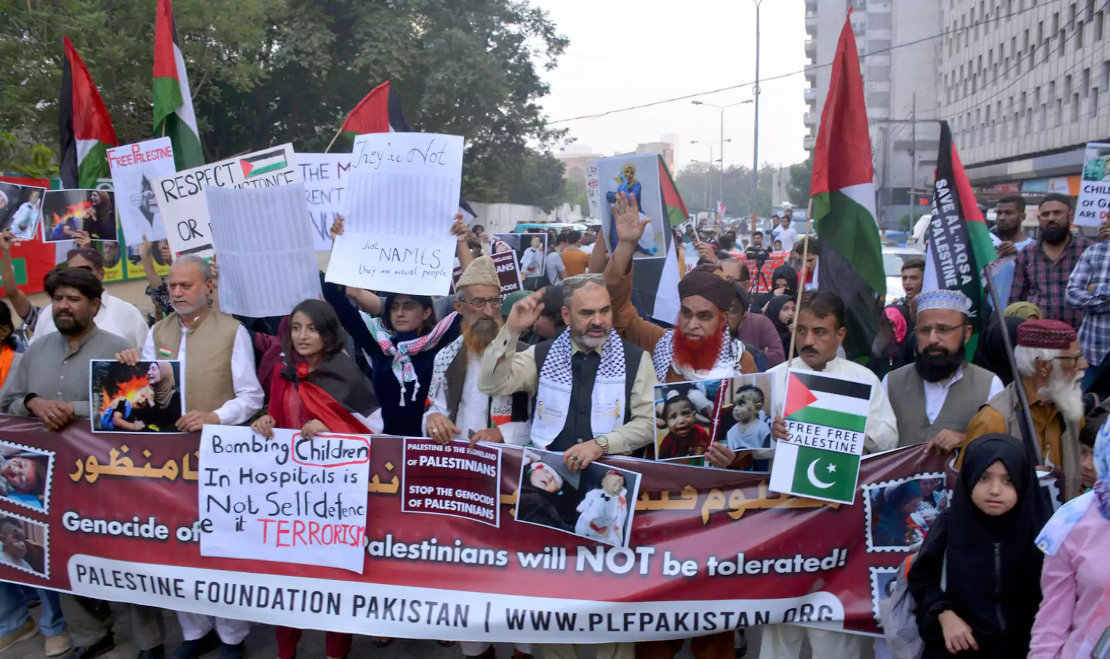 PFP protests against Israeli attack on Gaza - Pakistan Observer