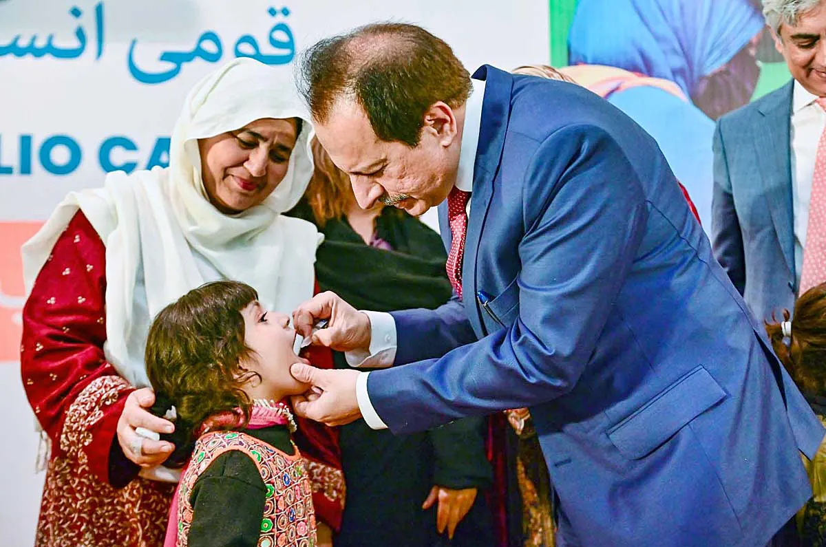 Nadeem inaugurates third nationwide polio drive