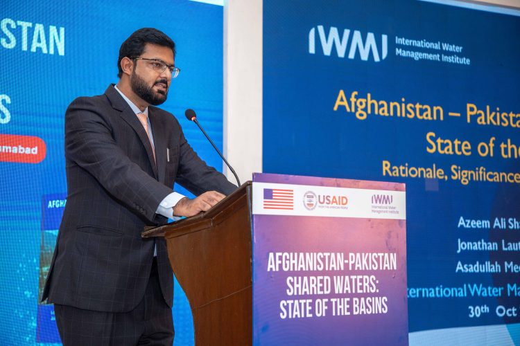 Dr. Azeem Ali Shah, lead author and editor of the book - "Afghanistan-Pakistan Shared Waters: State of the Basins".