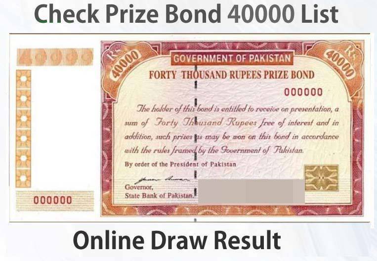 40000 Prize Bond 2023 – Check Dec Draw Results here