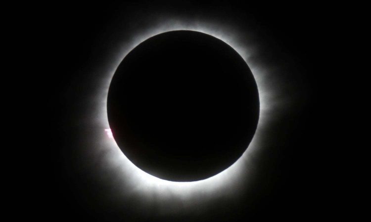 A total solar eclipse is seen in Belitung, Indonesia, Wednesday, March 9, 2016. A total solar eclipse was witnessed along a narrow path that stretched across Indonesia while in other parts of Asia a partial eclipse was visible. (AP Photo)