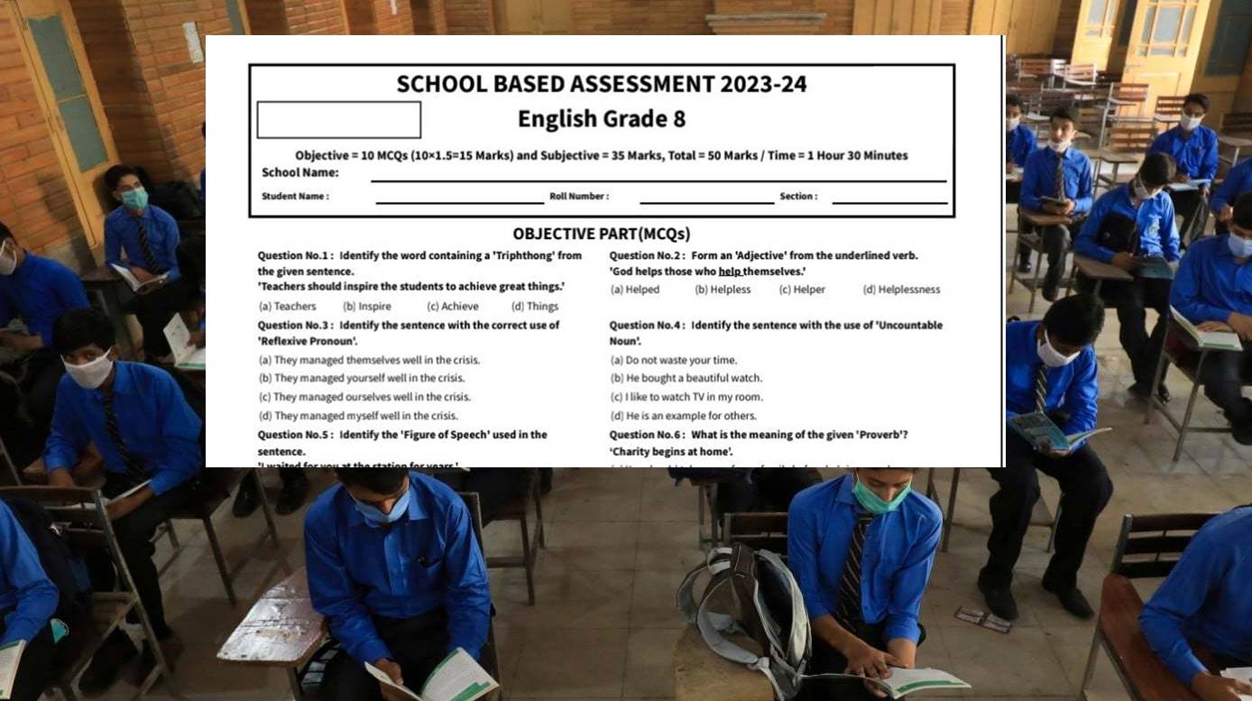 School Based Assessment SBA 2024 Grade 8 Final Key Punjab