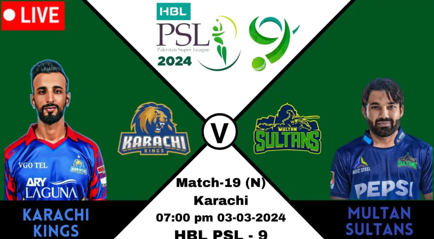 PSL 2024, Match 19: Multan Sultans beat Karachi Kings by 20 runs ...