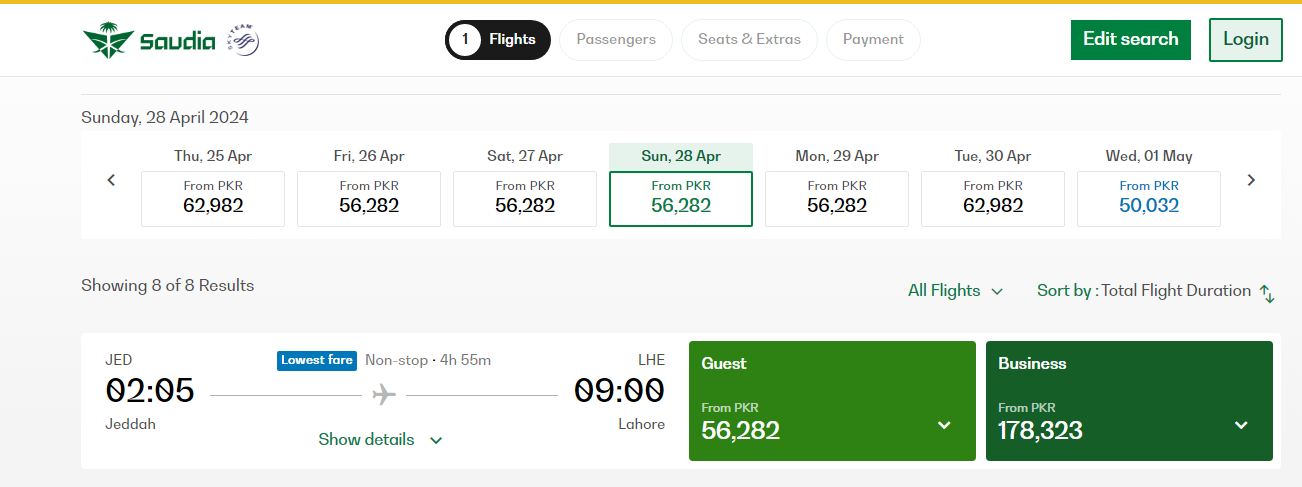 Jeddah to Lahore flight ticket prices April 2024 ahead of Eid ...