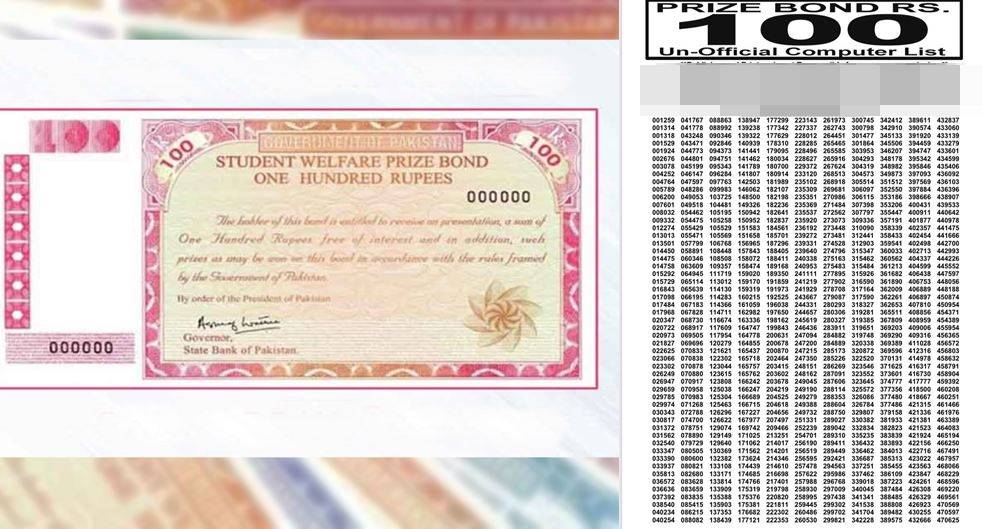 100 Prize Bond Full Draw List 15 May 2024 - Pakistan Observer
