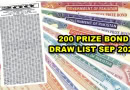 200 Prize Bond Full Draw List September 2024