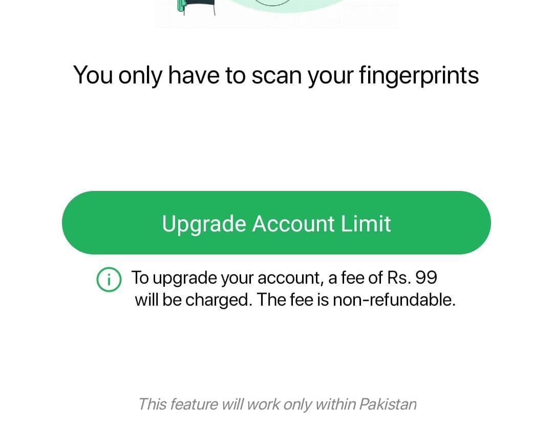 Easypaisa Introduces Rs99 Fee For Biometric And Account Upgradation 