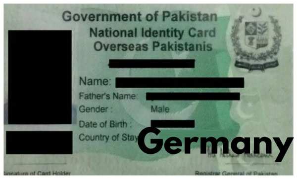 Nadra Nico Fee For Germany In Pakistan From September 2024