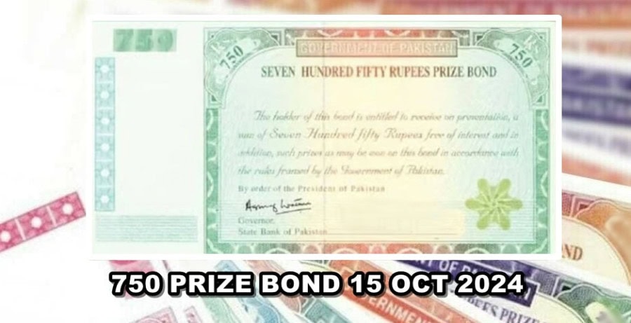 750 Prize Bond 15 October 2024 Winners Draw Results Update