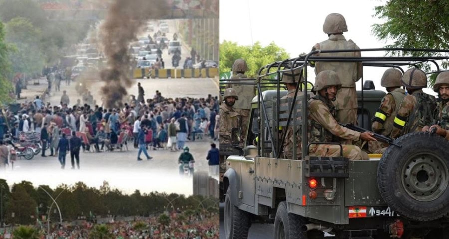 Army Troops From Kp Mobilized To Surround Pti Rioters In Islamabad