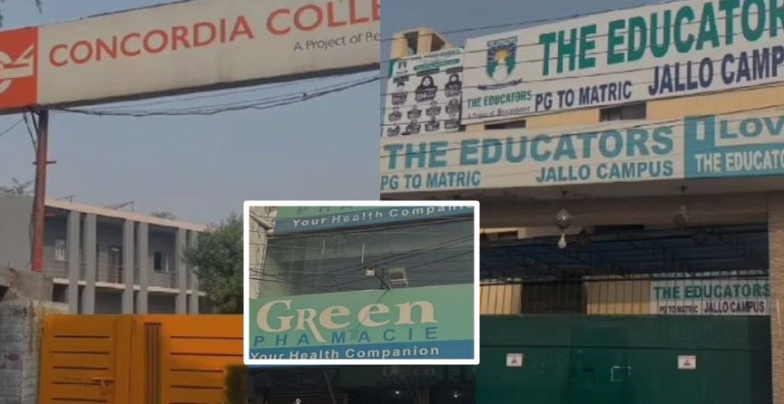 Concordia College The Educators Green Pharmacy Among 65 Sealed In Lahore