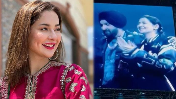 Diljit Dosanjhs Viral Video With Hania Amir At London Concert