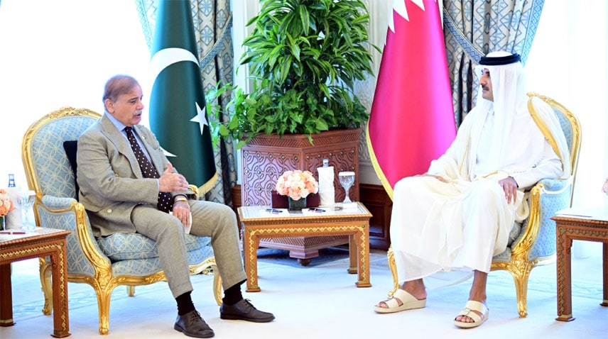 Pak Pm Shehbaz Qatars Emir Vow Greater Regional Cooperation In High Level Meeting