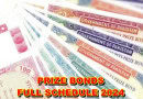 Prize Bonds October November December 2024 Complete Schedule