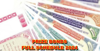 Prize Bonds October November December 2024 Complete Schedule