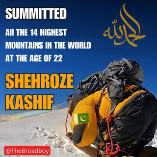 Shehroze Kashif Becomes Youngest Pakistani To Summit All 14 Peaks Above 8000 Meters 