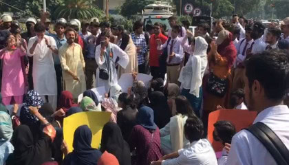 Students Continue To Protest Against Rape Incident At Private College In Lahore