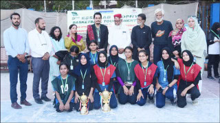 Bahria College Wins 9th Essa Lab Trophy 33 Girls Basketball Tournament