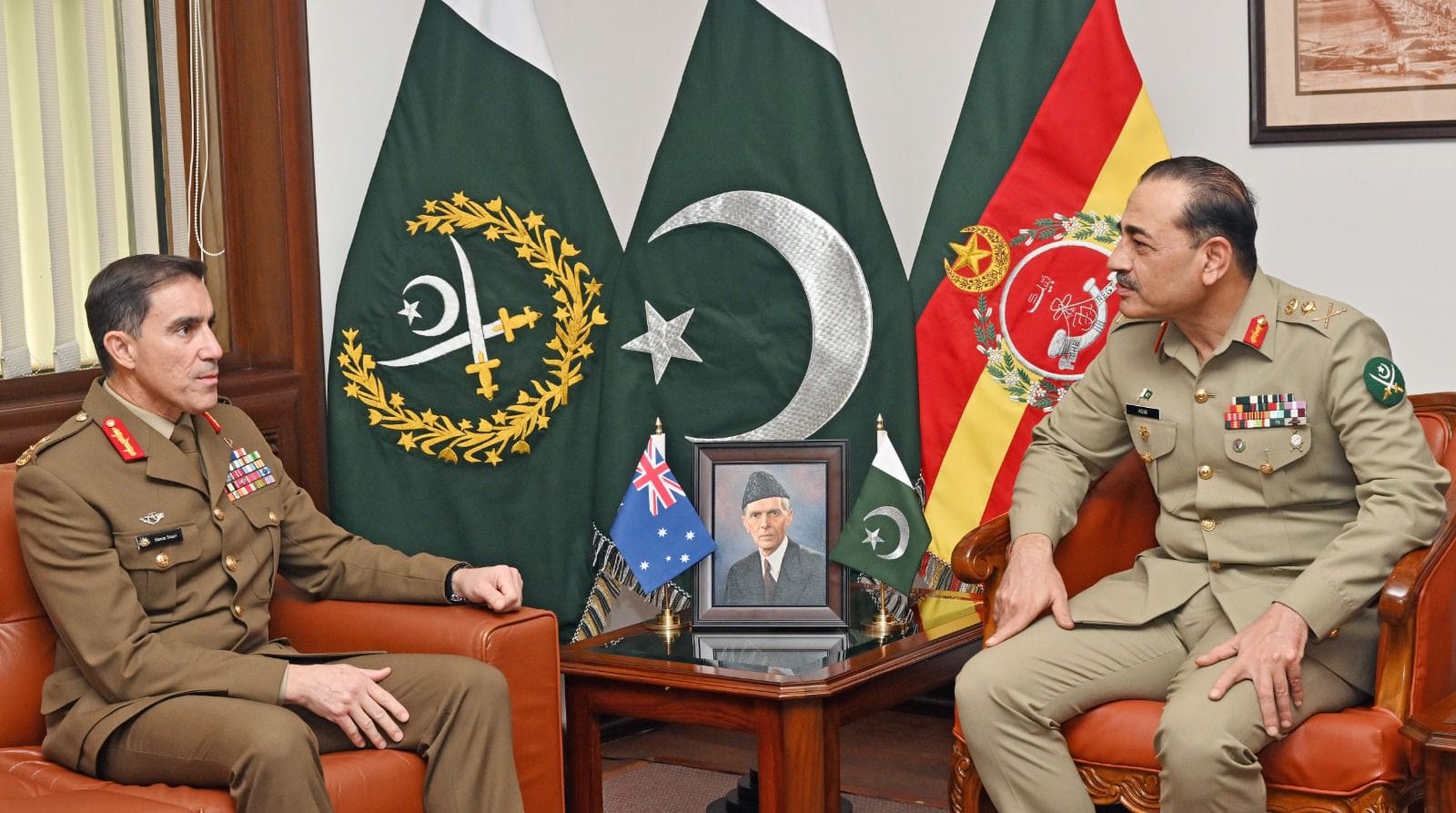 Pakistani Australian Army Chiefs Strengthen Defense Security Ties In Key Meeting At Ghq 