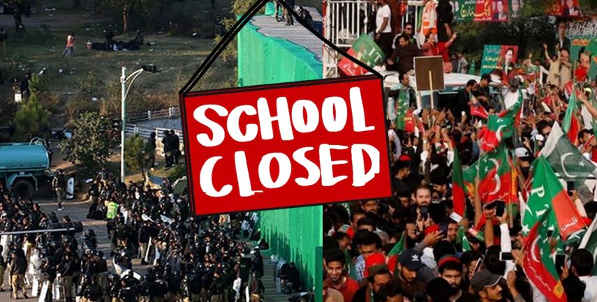 Pti Protest Schools In Islamabad And Rawalpindi To Remain Closed On Wednesday