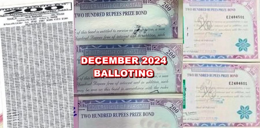 Rs200 Prize Bond December 2024 Check Draw Date Balloting Winners Updates