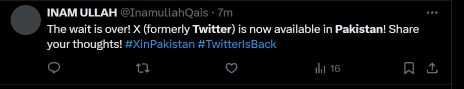 X Former Twitter Restored In Pakistan After Nine Month Ban 