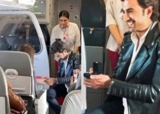 Actor Umar Alams Video Proposing Woman During Flight Goes Viral