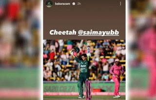 Babar Azam calls Saim Ayub Cheetah after outstanding performance