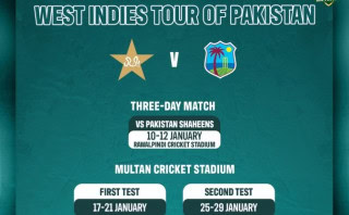 Complete Schedule Of Pakistan Vs West Indies Test Series