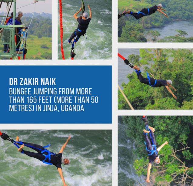 Dr Zakir Naiks Daring Bungee Jumping Video Goes Viral 