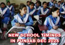 New School Timings In Punjab From December 4 Details Inside